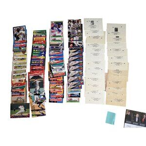 Vintage Donruss & Leaf Baseball Card Collection - 65 MLB Cards & 25 Puzzle cards